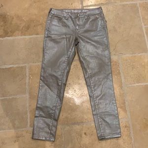 Cute silver jeans in the brand justice premium jeans